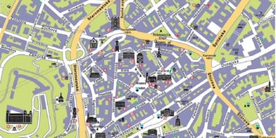 地図のブラティスラヴァスロバキア
