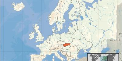 スロヴァキアの場所が世界の地図