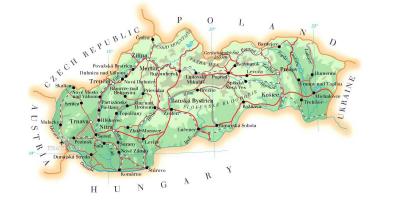 地図のスロヴァキアスキーリゾート
